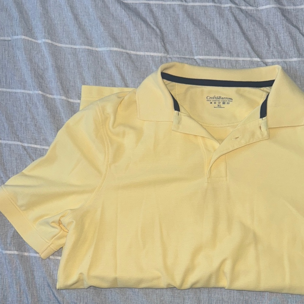 Croft & Barrow Men's Yellow Polo Shirt
